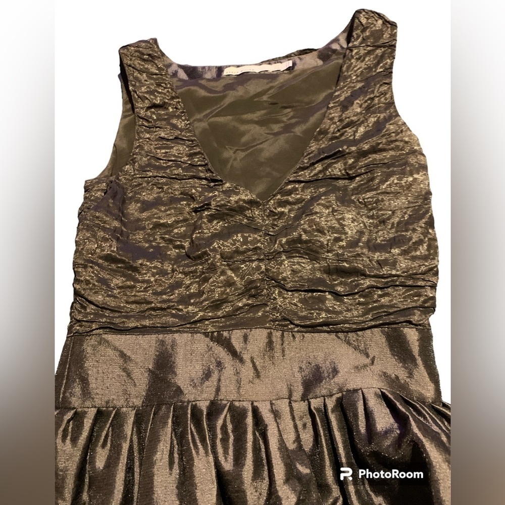 Karen Millen EUC bronze ruched party dress US 4 great Christmas dress! - Picture 4 of 6